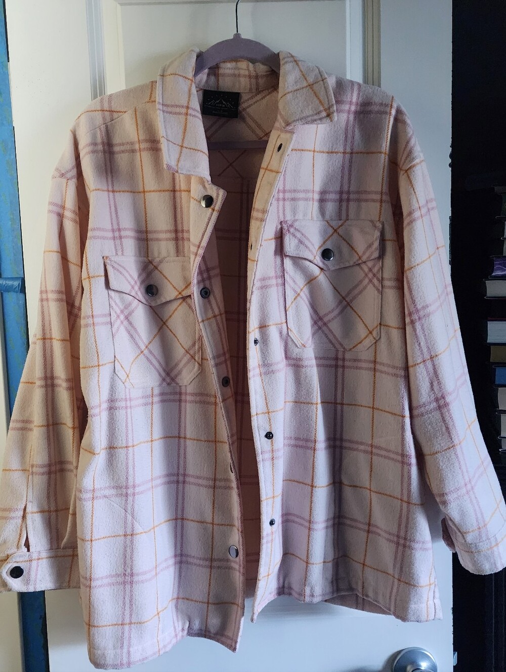 HFX Plaid Pink Jacket Flannel